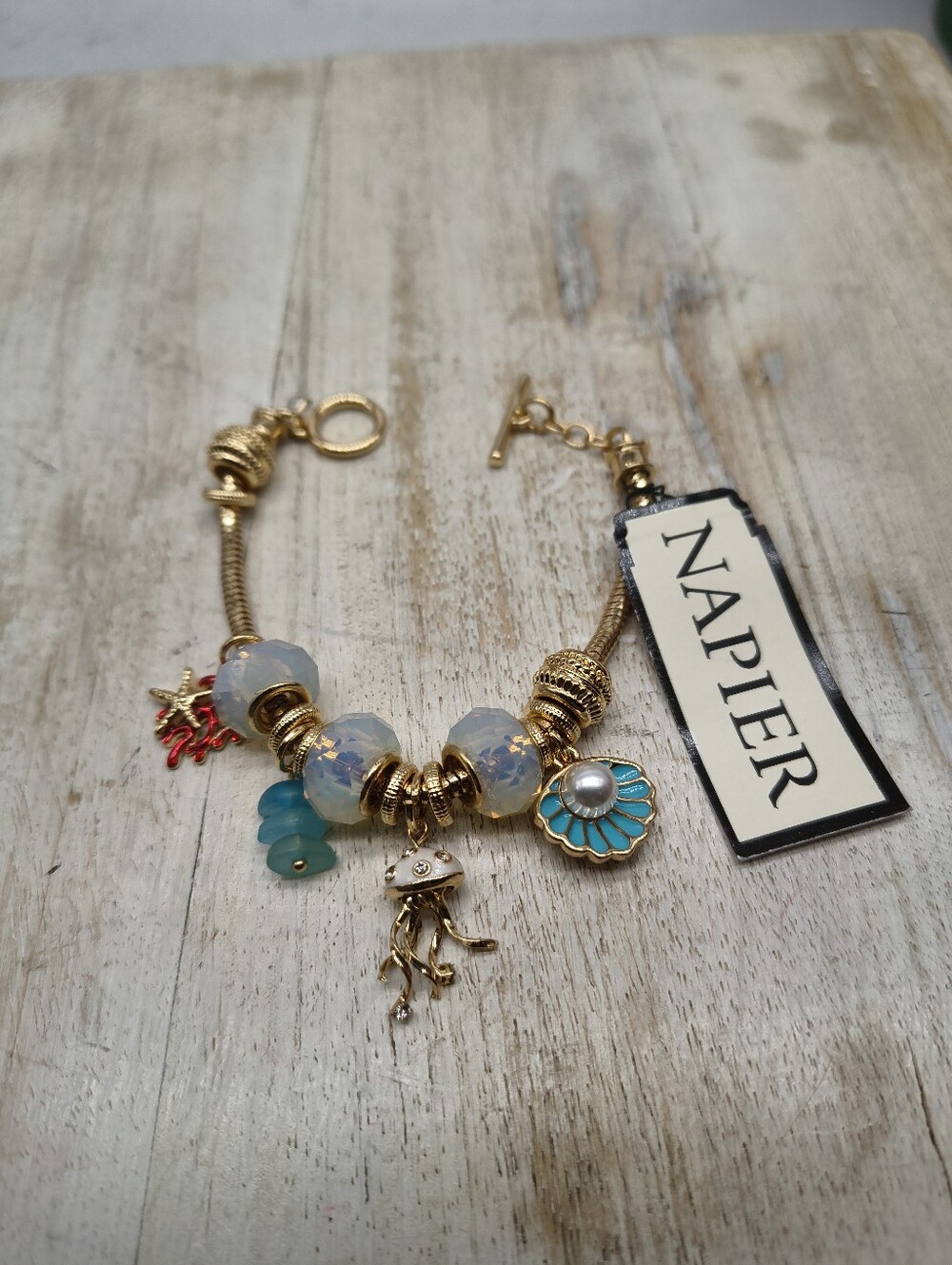 Napier Sea/Beach Charm Toggle Bracelet.